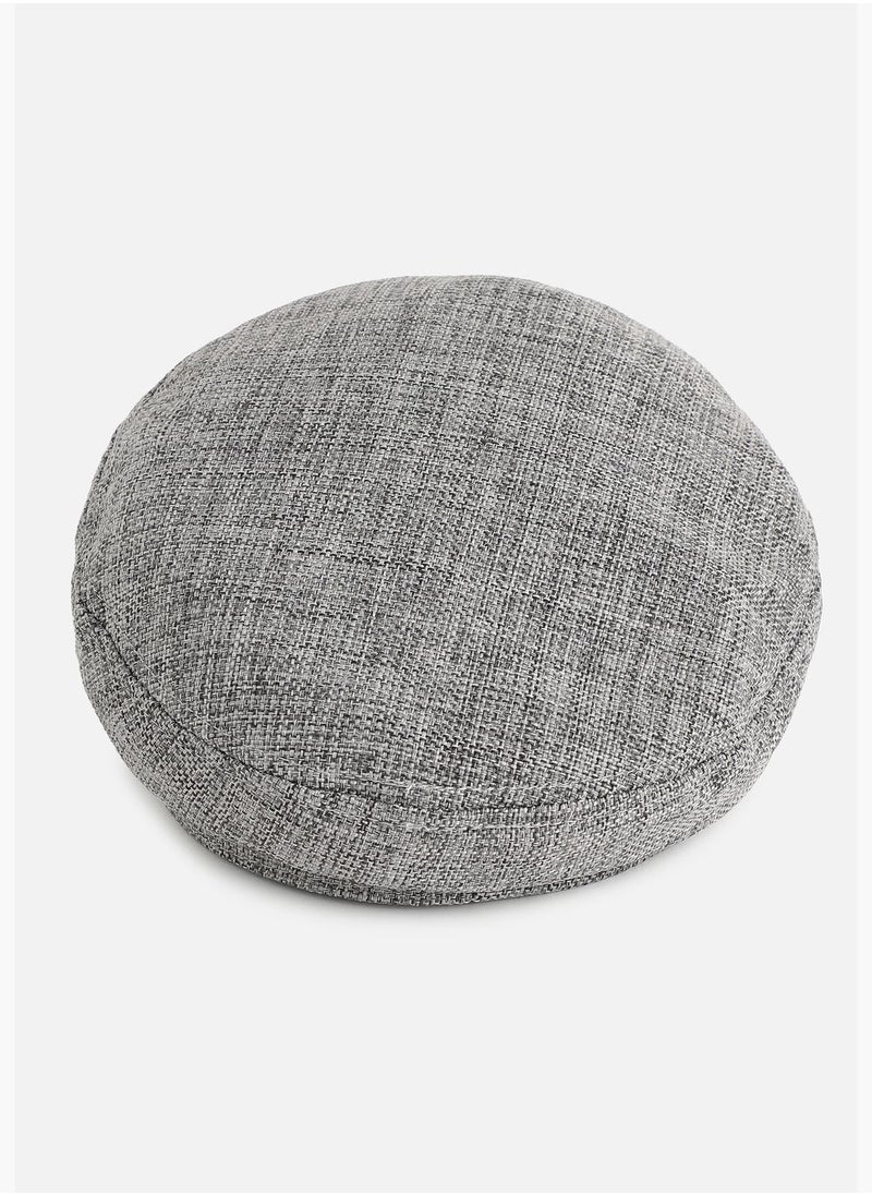 French Accent - Casual Textured Polyester Sun Visor Cap For Men - Image 1