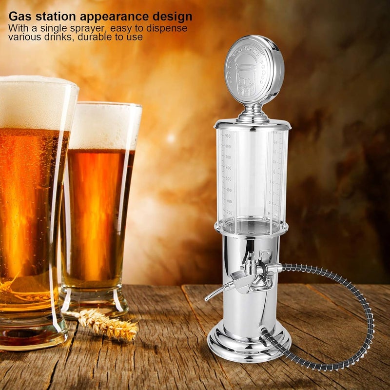 klarako Wine Dispenser, Food‑Grade Safe And Durable Materials Gas Pump Liquor Dispenser with a Tight Lid, Gas Station Shaped Liquor Beer Beverage Container for Home Bar Party Anniversary - Image 2