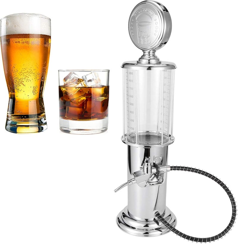 klarako Wine Dispenser, Food‑Grade Safe And Durable Materials Gas Pump Liquor Dispenser with a Tight Lid, Gas Station Shaped Liquor Beer Beverage Container for Home Bar Party Anniversary - Image 4