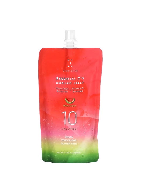 Everydaze, Essential C's Konjac Jelly, Watermelon, 5.07 fl oz (150 ml)