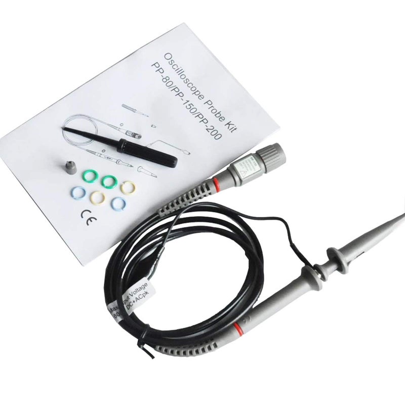 Hantek Universal oscilloscope Probe with Accessories kit 100MHz Scope Clip with BNC to Minigrabber Test Leads 1X 10X (PP-150) - Image 4
