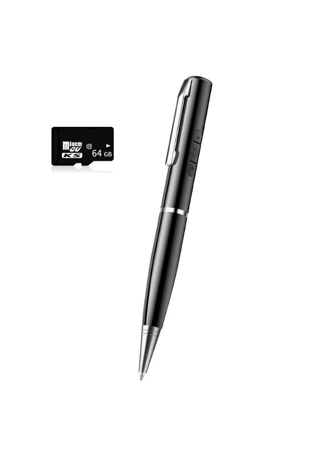 SANMUDII 64GB Digital Voice Recorder—Voice-Activated Recorder with Playback Function, Professional Audio Recording Device Ideal for Lectures/Meetings/Classrooms, Portable Student Recorder with MP3 Player, Built-in Noise Reduction, Large Storage Capacity, Supports File Transfer to Computer, Perfect Gift (Black) - Image 1