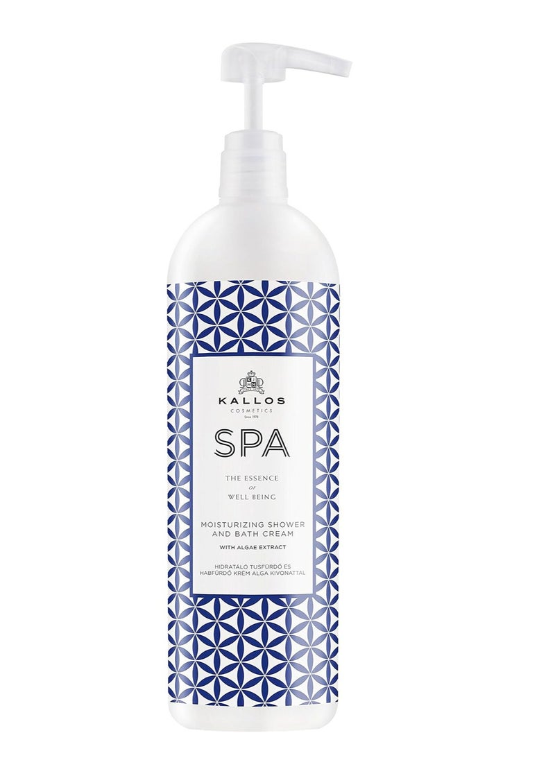 Kallos Kallos Spa Moisturising Showerand  And  Bath Cream with Algae Extracts 1000 ml  - Image 1