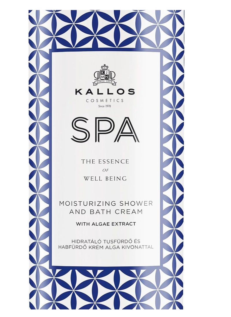 Kallos Kallos Spa Moisturising Showerand  And  Bath Cream with Algae Extracts 1000 ml  - Image 2