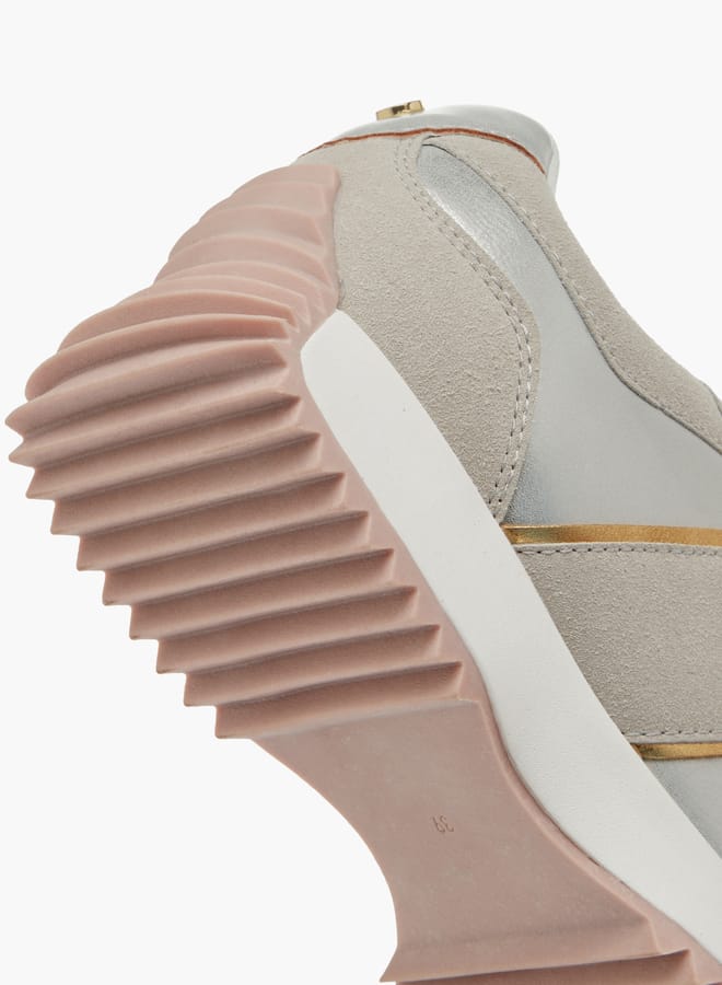 ELLE Women's Panelled Lace-Up Sneakers  - Image 5