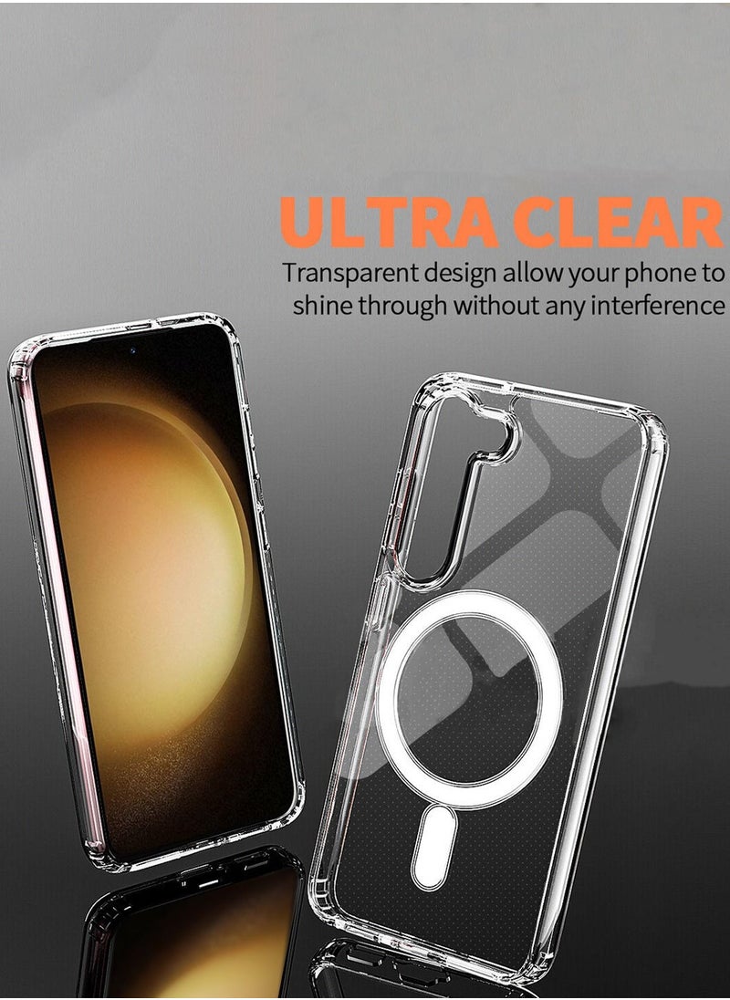 MagSafe Magnetic Wireless Charging Case For Samsung Galaxy S23 Plus 5G Clear