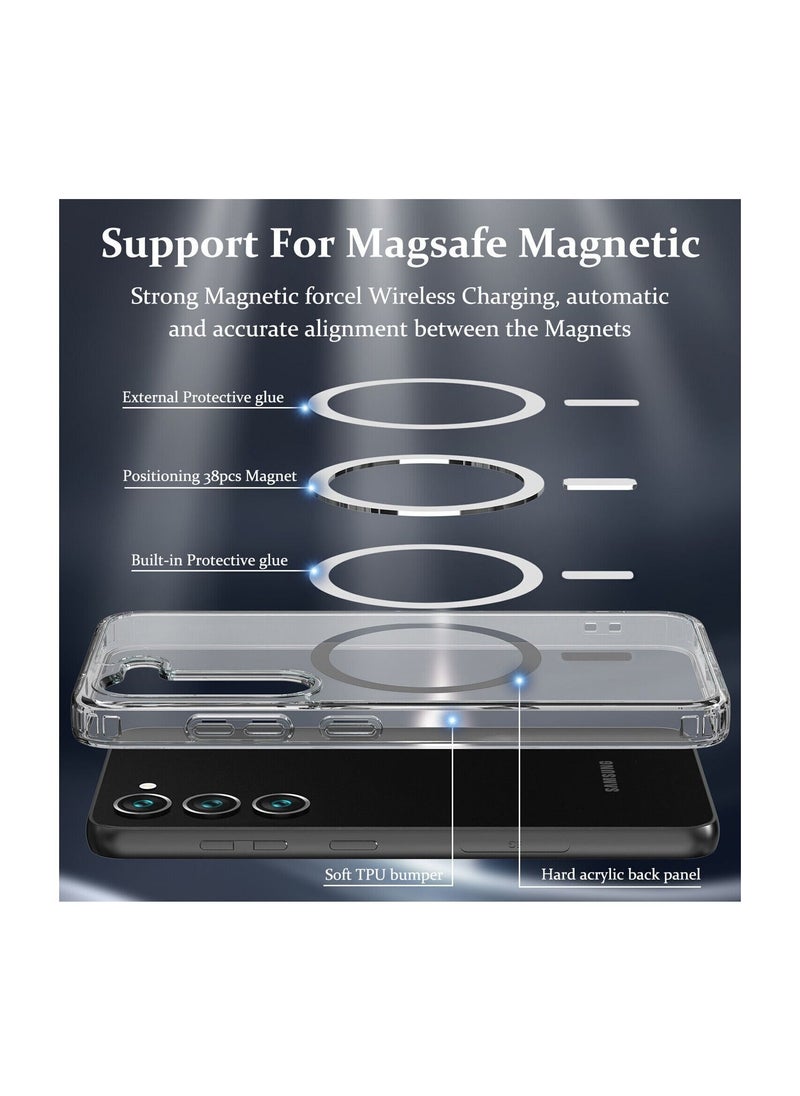 MagSafe Magnetic Wireless Charging Case For Samsung Galaxy S23 Plus 5G Clear