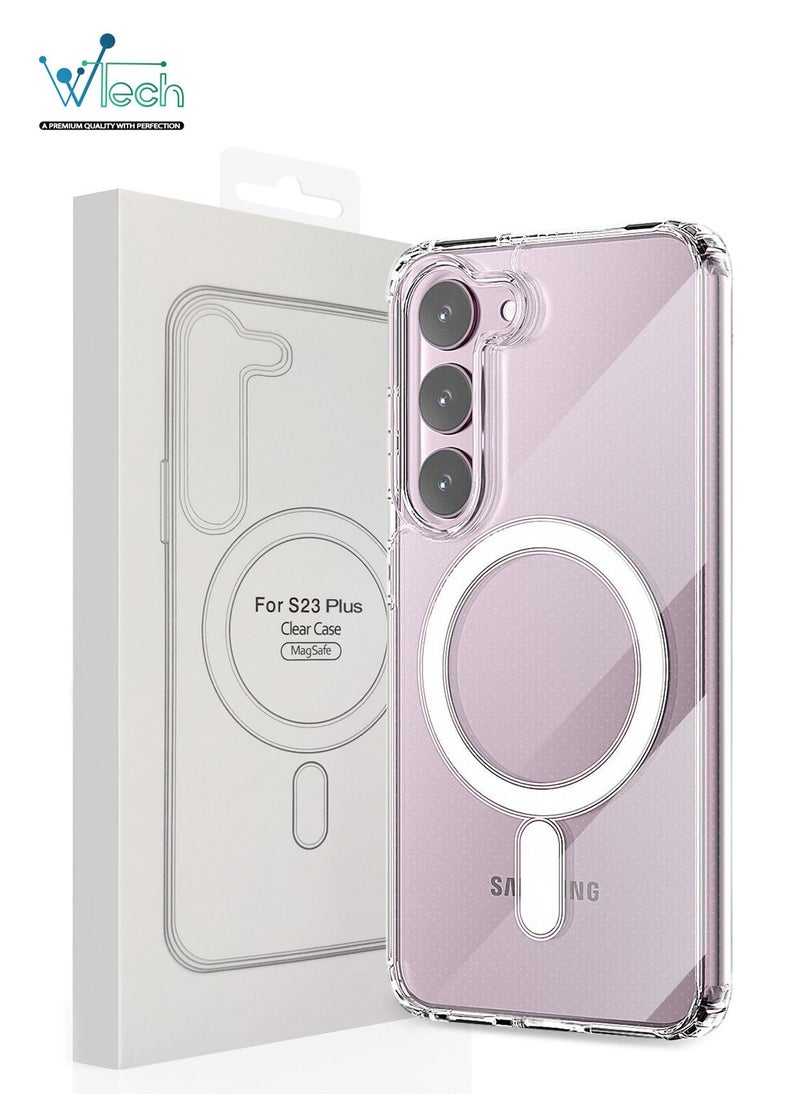 MagSafe Magnetic Wireless Charging Case For Samsung Galaxy S23 Plus 5G Clear