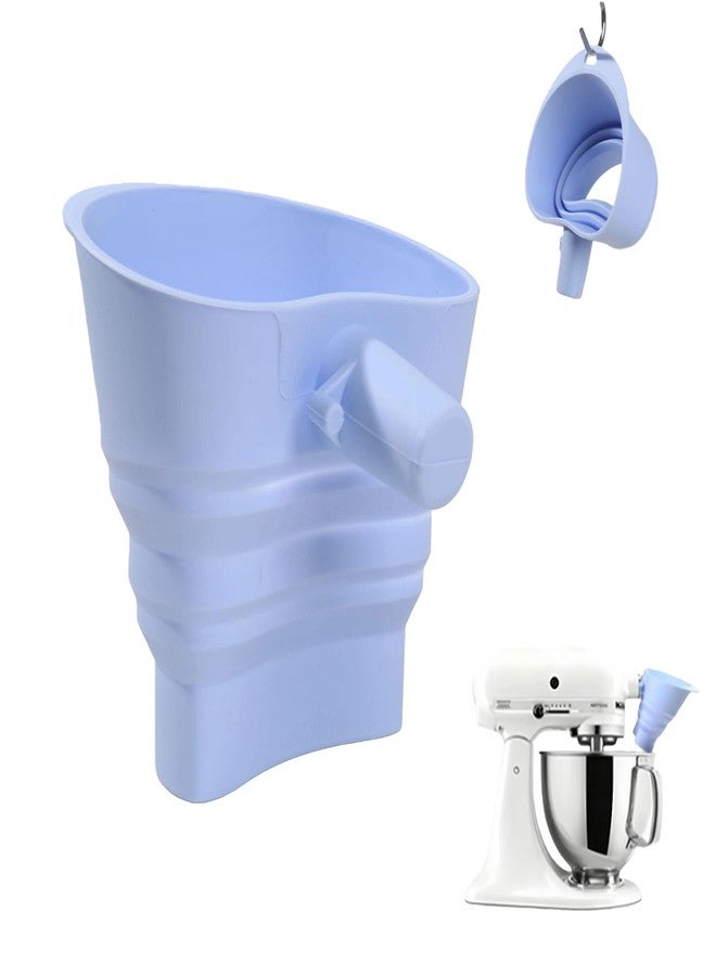 lyvantha Silicone Flour Funnel for KitchenAid Mixer - Dishwasher Safe Attachment for Artisan Tilt-Head Stand Mixer - Mess-Free Pouring Chute for Flour, Sugar & Eggs, Foldable Baking Tool - Image 1