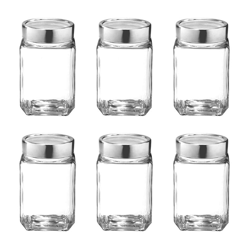 Avora 350 ml Grocery Spice Honey Pickle Dryfruit Storage Glass Jar Container with Air Tight Buckle Lock and 3 Color Gasket Clear 6 - Image 2