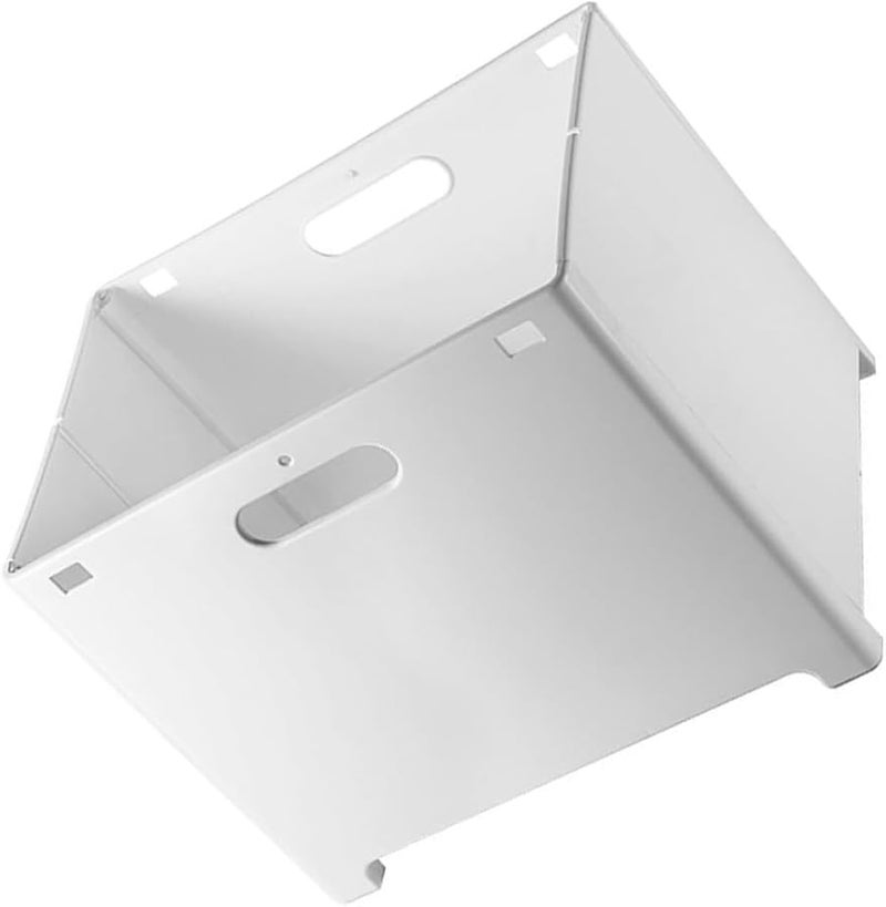 سلة غسيل كبيرة بيضاء قابلة للطي مثبتة على الحائط لتوفير المساحة ومنظم الملابس المتسخة لغرفة النوم والحمام - Image 1