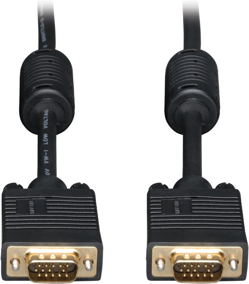 TRIPPLITE VGA Coax Monitor Cable, High Resolution cable with RGB coax (HD15 M/M) 10-ft.(P502-010) - Image 1