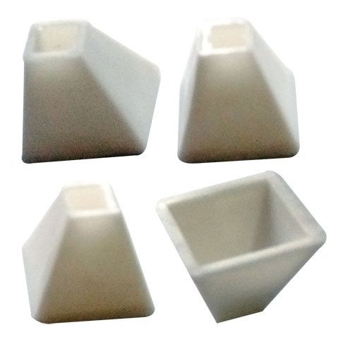 Bestubuy Earring Mould White Plastic Square Shape Small For Silk Thread Jewlery Making - Image 5