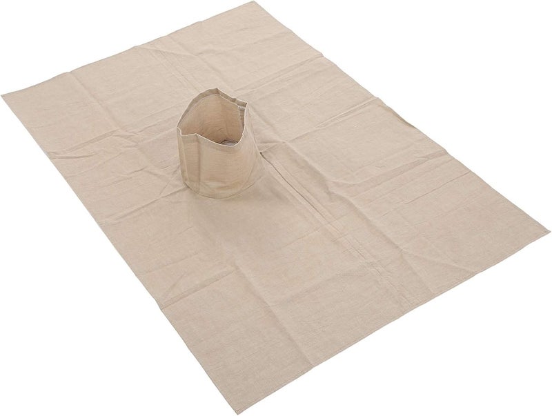 غطاء طاولة تدليك واقي، 70 × 100 سم، غطاء طاولة تدليك قطني مع فتحة للوجه، غطاء طاولة تدليك، غطاء سرير تدليك، ملاءة سرير تدليك لصالون التجميل (كاكي) - Image 2