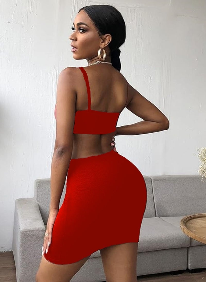 Cut Out Waist Cami Bodycon Dress for women's  - Image 2