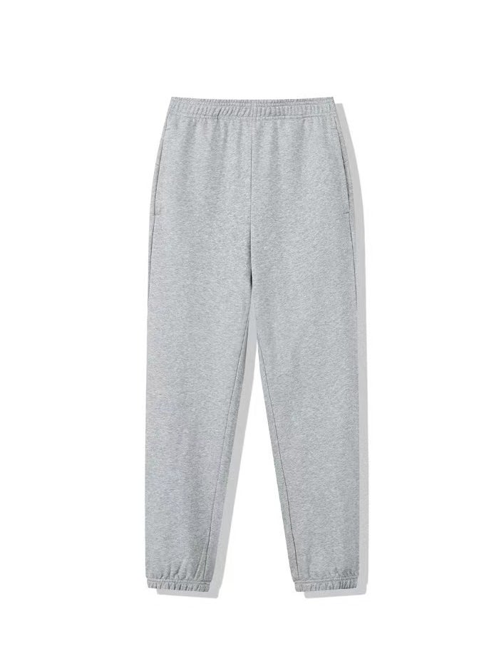 Loquat New Men's Trousers Solid Color Thick Casual Sweatpants 