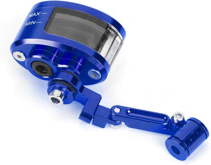 woobles Front Brake Fluid Reservoir CNC Aluminum Motorcbike Oil Cup Set Fit for Kawasaki ZX 6R 9R 10R(Bleu) Brake Oil Cup Brake Fluid Reservoir Brake Fluid Tank Motorcycle Front Oil Cup Brake Reservoir Autom - Image 1