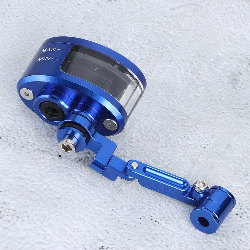 woobles Front Brake Fluid Reservoir CNC Aluminum Motorcbike Oil Cup Set Fit for Kawasaki ZX 6R 9R 10R(Bleu) Brake Oil Cup Brake Fluid Reservoir Brake Fluid Tank Motorcycle Front Oil Cup Brake Reservoir Autom - Image 3