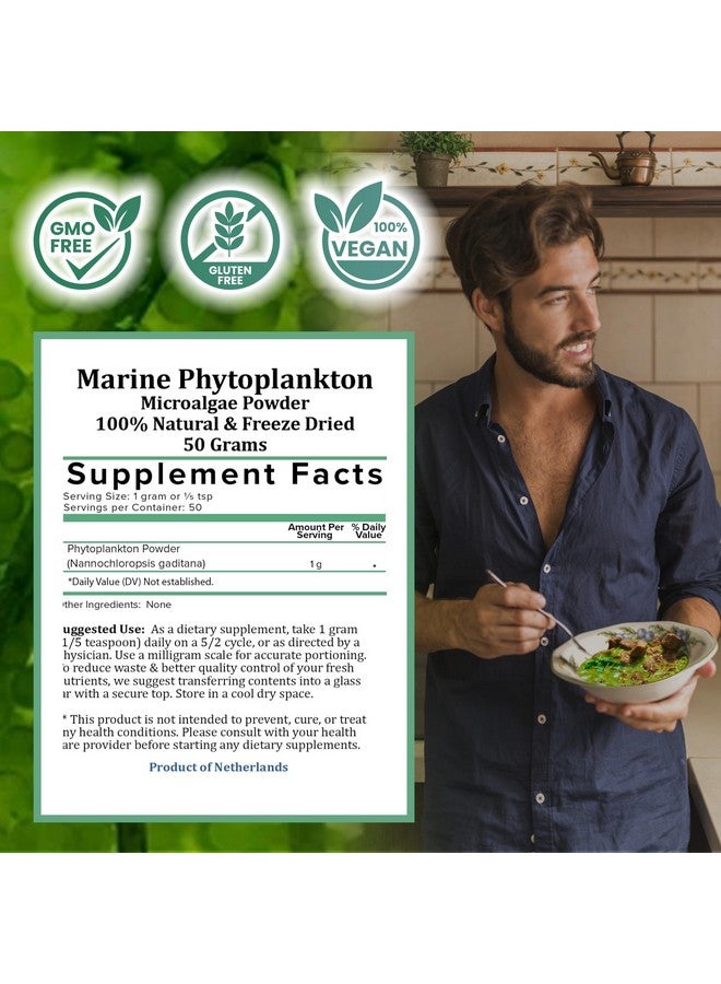Holistic Bin Marine Phytoplankton Powder - Sustainably Cultivated in Nordic Green Water Farm - Nutrient-Dense Omega-3 Superfood - Rich in Amino Acids, Chlorophyll, Vitamins & Trace Minerals - 50 Grams - Image 3