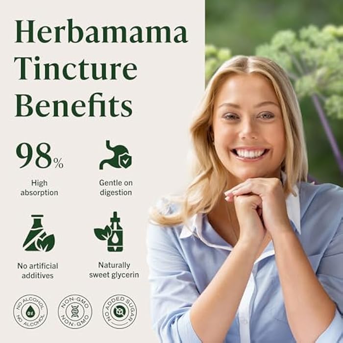 HERBAMAMA Dong Quai – Menopause Supplements for Women – Angelica Root for Hormone Balance & PMS Relief* – Vegan, Non-GMO, Alcohol & Sugar-Free, 28-Day Supply - Image 5