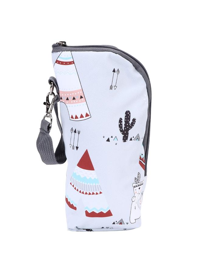 Bottle Bag Cute Pattern Convenient Portable Insulated Baby Bottle Holder for Milk Drinks Baby Carriage