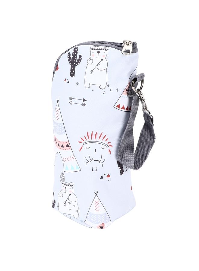Bottle Bag Cute Pattern Convenient Portable Insulated Baby Bottle Holder for Milk Drinks Baby Carriage