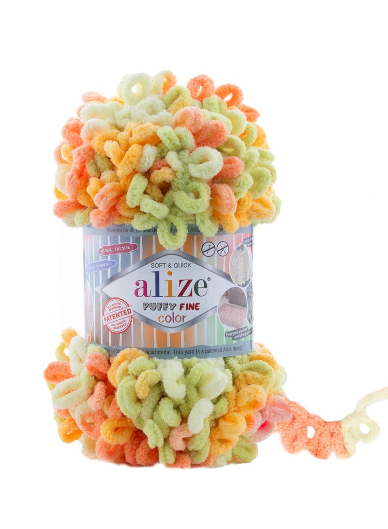 Alize Puffy Fine Color Small Loop Yarn Turkey 6313