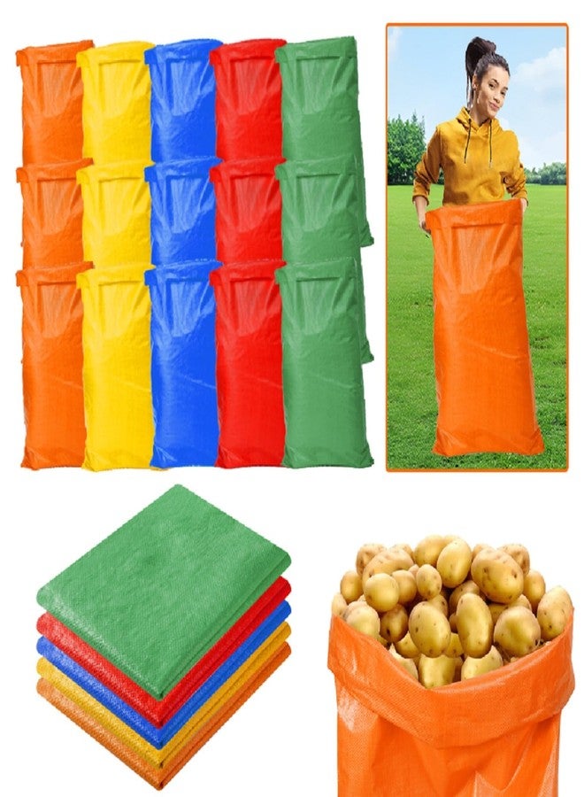 LOVYNO 15Pcs Potato Sack Race Bags Large Size Game Race Bag for Carnival Easter Christmas School Outside Lawn Sports Games, Birthday Parties, Outdoor Family Gatherings, Barbecues - Image 1