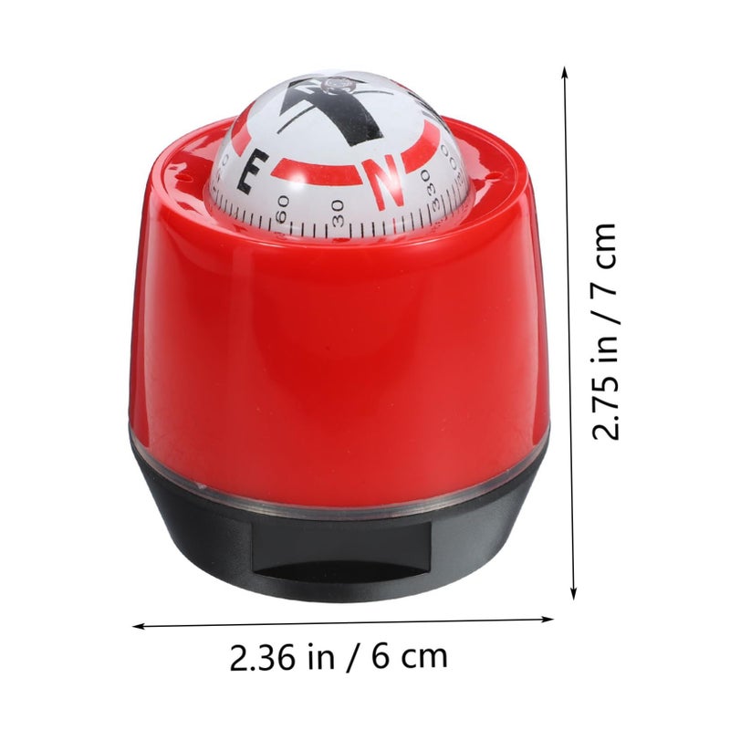 Self Adhesive Dashboard Compass Ball Accurate Direction Finder For Car Interior Decoration Navigation Tool - Image 3