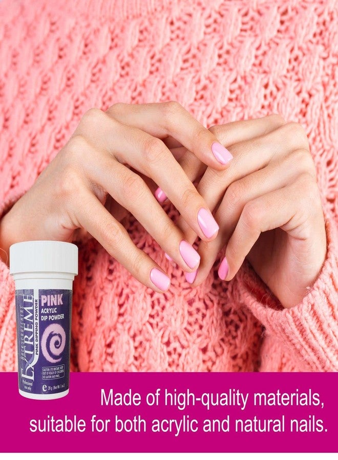 Backscratchers Extreme Acrylic Dip Powder - Salon Nail Dipping Powder System - Long Lasting Quick Dry Nail Color - Pink - Image 2