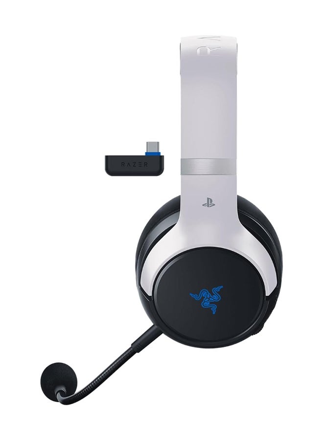 RAZER Kaira Pro HyperSpeed Wireless Gaming Headset, with Haptics for PS5, Titanium 50mm Drivers, Oval Ear Cushions, Low Latency BT, Hybrid Mic, Up to 30H Battery Life, White/Black | RZ04-04030200-R3G1 - Image 3