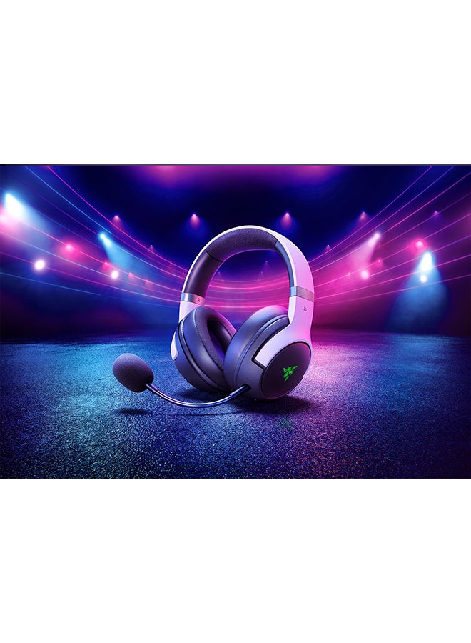 RAZER Kaira Pro HyperSpeed Wireless Gaming Headset, with Haptics for PS5, Titanium 50mm Drivers, Oval Ear Cushions, Low Latency BT, Hybrid Mic, Up to 30H Battery Life, White/Black | RZ04-04030200-R3G1 - Image 4