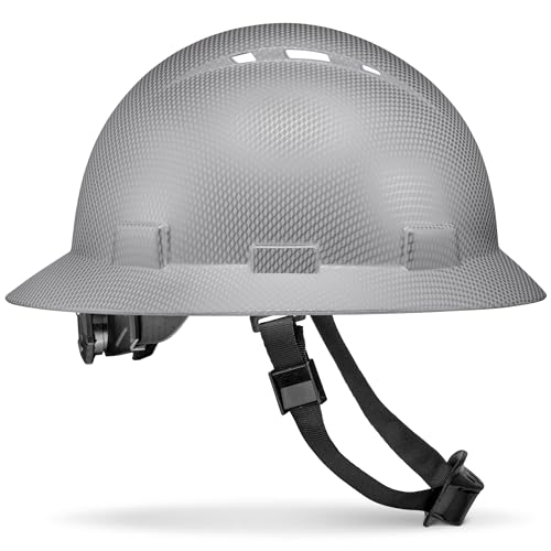 Acerpal Updated Vented Full Brim Hard Hat, Ice Cube Platinum Gloss, Padded, OSHA Construction Safety Approved Hardhats, Hard Hats for Men, Cascos De Construccion Helmet. - Image 1