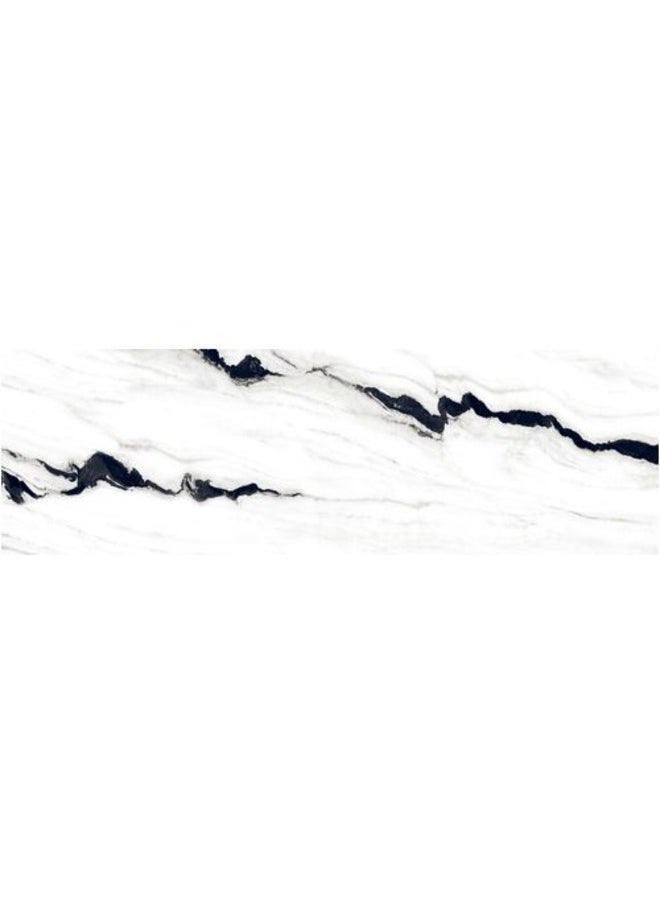 SOMANY Panda Snow 26 Quill Floor Tile - 800x2600mm, 15mm Thickness, 2.08 SQM, Premium Ceramic, Large Format, White Glossy Finish, High-Quality Flooring, Modern Luxury Tile  - Image 1
