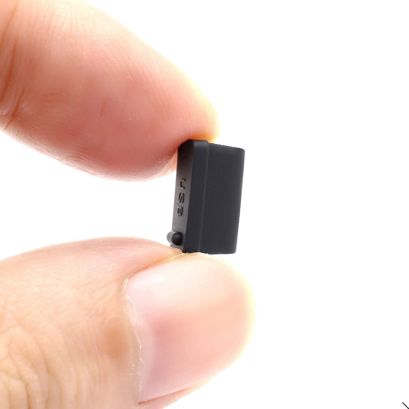 ThreeBulls 30 Pcs Silicone USB Cap Port Cover Anti Dust Protector for Female End Black - Image 5