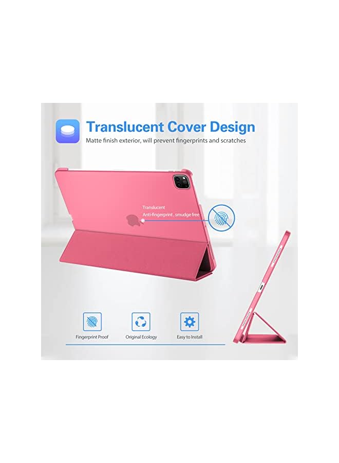 Procases iPad Pro 11 Inch Case 2022/2021/2020/2018, Slim Stand Hard Back Shell Smart Cover for iPad Pro 11 Inch 4th Generation 2022/3rd Gen 2021/2nd Gen 2020/1st Gen 2018 -Melonpink - Image 3