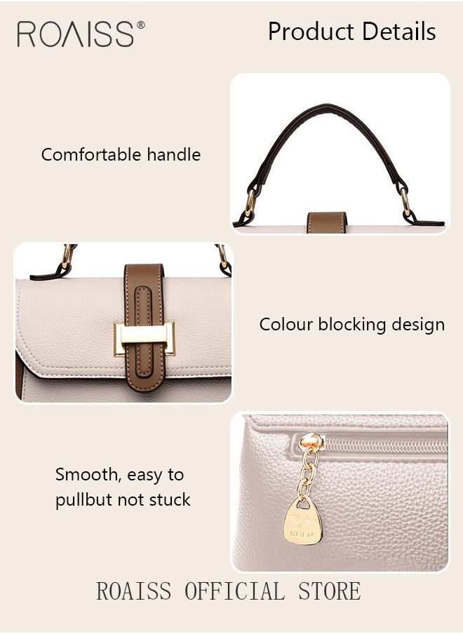 roaiss - Women Shoulder Crossbody Bag Large Capacity Compact and Exquisite Women Handbag - Image 1