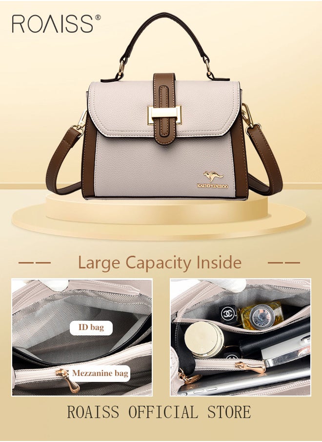 roaiss - Women Shoulder Crossbody Bag Large Capacity Compact and Exquisite Women Handbag - Image 1