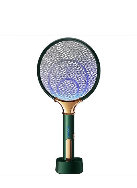 Electric mosquito swatter for indoor and outdoor