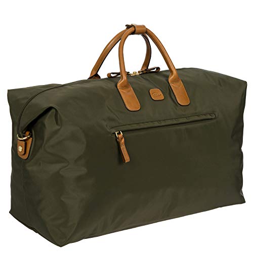 Bric's حقيبة دفل فاخرة من Bric's X-Bag/X-Travel 2.0 - حقيبة عطلة فاخرة 22" للنساء والرجال باللون الزيتوني - Image 2