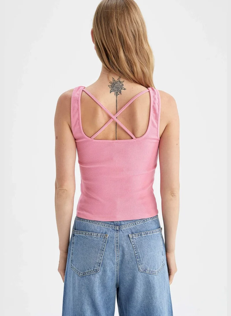 ديفاكتو Slim Fit Strappy Camisole Vest