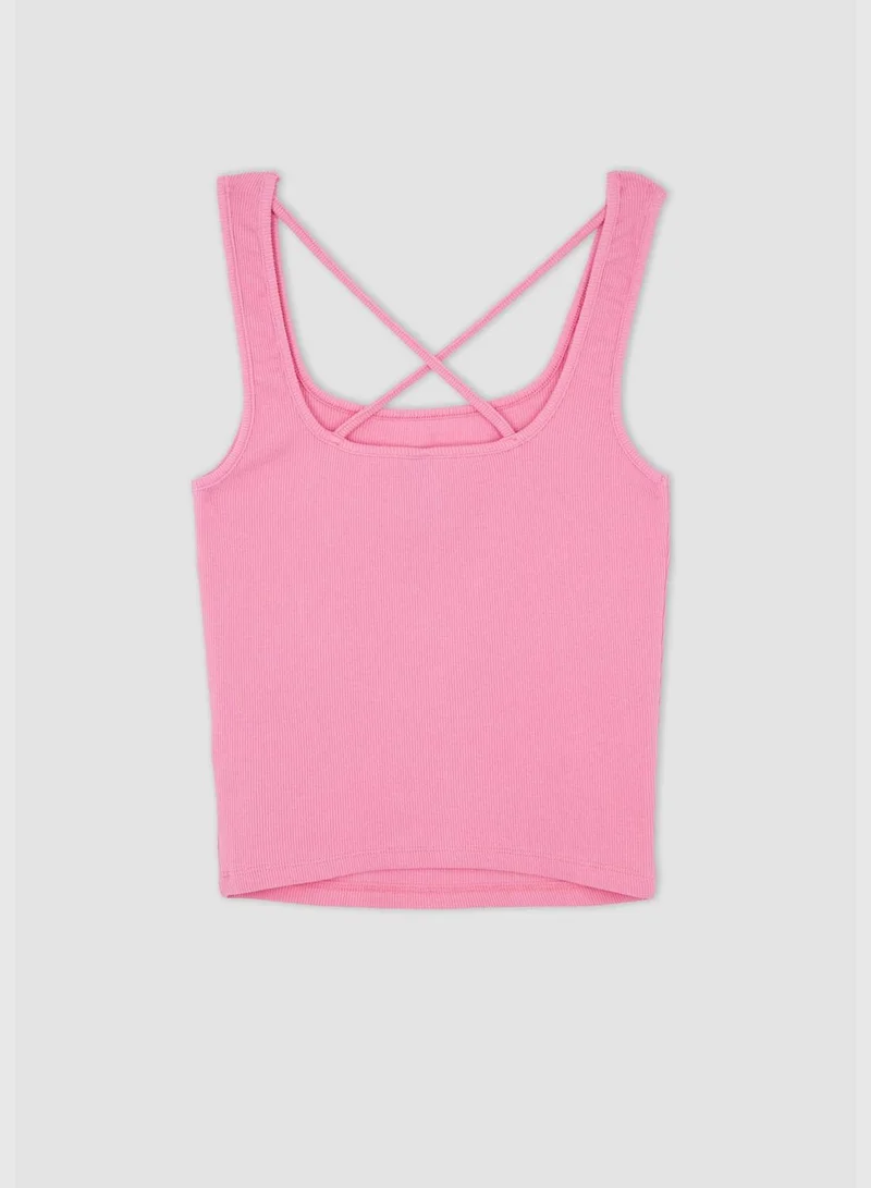 ديفاكتو Slim Fit Strappy Camisole Vest