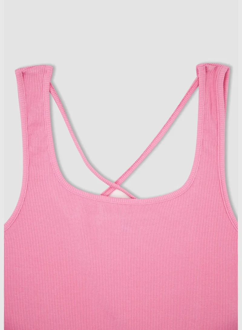 ديفاكتو Slim Fit Strappy Camisole Vest