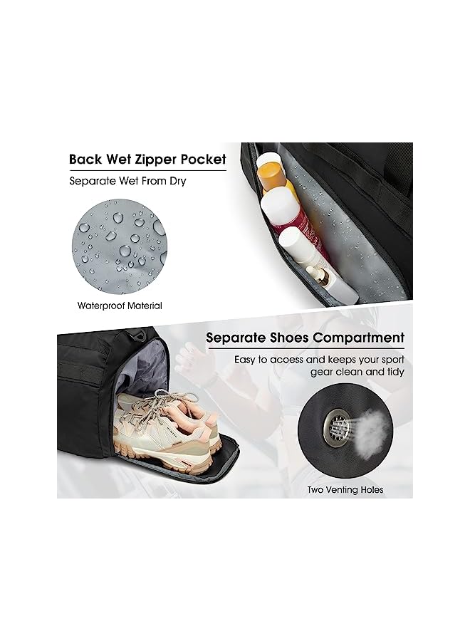 G4Free 45L Sport Duffle Bag Gym Backpack Travel Weekender Bag For Women Men With Shoe Compartment 3 Ways In Using - Image 3