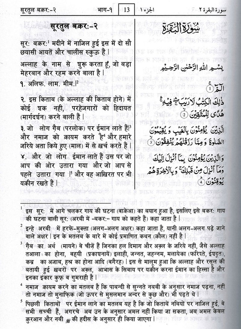 Summary of Ahsan Al-Bayan in Hindi with translation in Arabic size 17*24 - Image 4