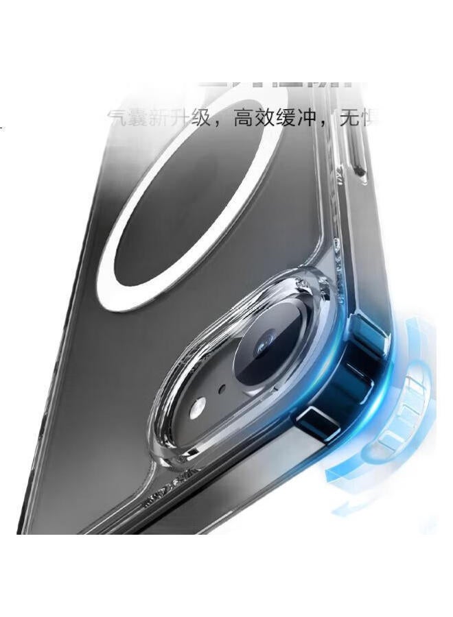 JD.com Jd Jingzao [New Apple 16E Magnetic Attraction Ice Transparent] Phone Case For Iphone 16E Magnetic Attraction Full Coverage Apple 16 Protective Case Transparent Simple Male And Female Models Anti-Fall - Image 1
