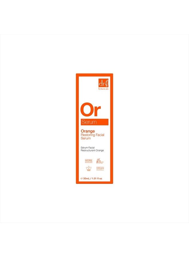 DR BOTANICALS Orange Restoring Facial Serum. Rejuvenating, Hydrating Facial Serum. Vegan, Gluten and Cruelty Free 1.01 Fl Oz - Image 3