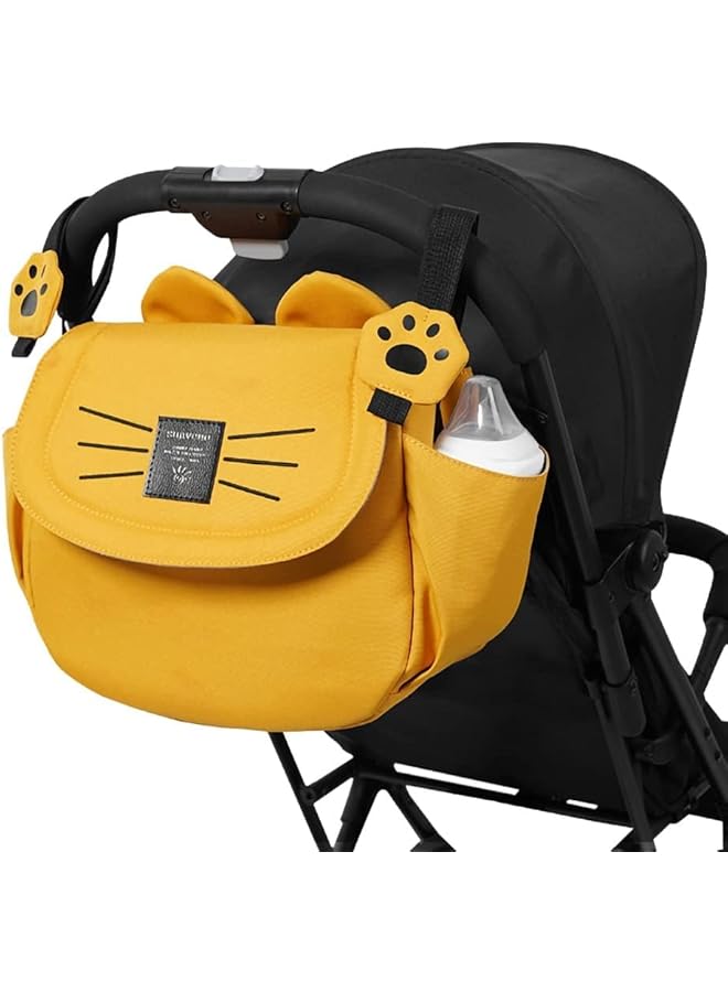 إيروريكس حقيبة حفاضات عربة الأطفال مياو باللون الأسود - Image 1