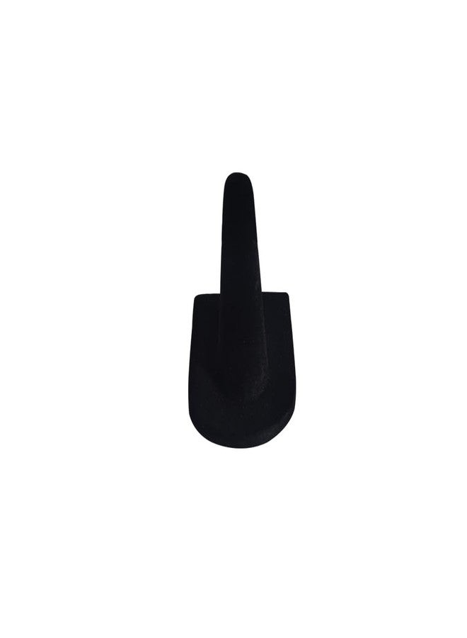 JVX Black Velvet Jewelry Holder Finger Ring Display Stand 2" x 2" x 2" Inches - Image 2