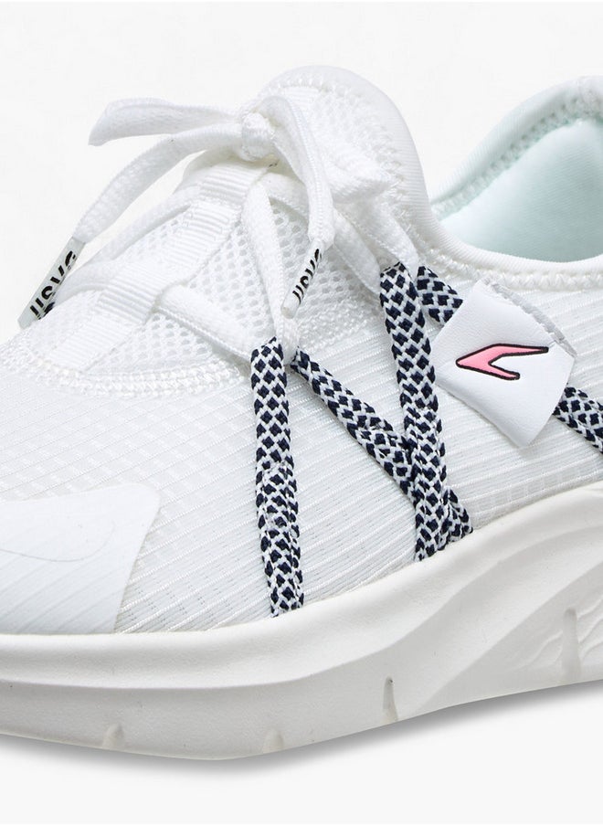 Dash Logo Detail Sports Shoes with Lace-Up Closure  - Image 4